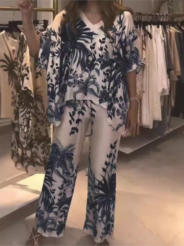 Elegant Two Piece Office Suit  - đánh giá và giá Romper Floral Print