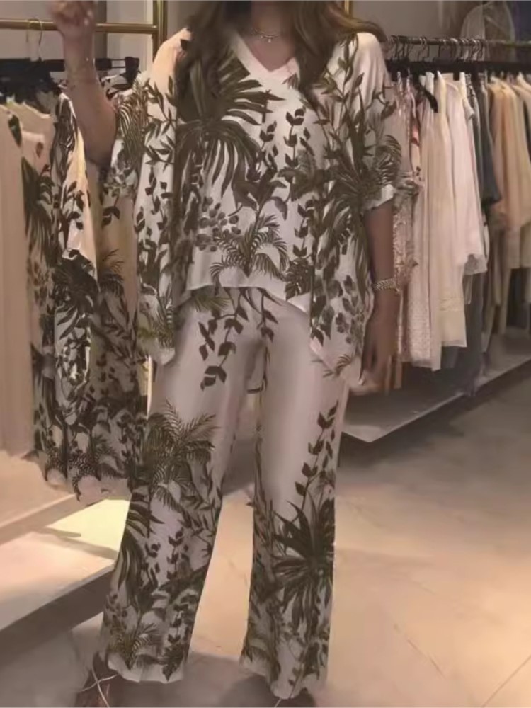 Elegant Two Piece Office Suit  - đánh giá và giá Romper Floral Print