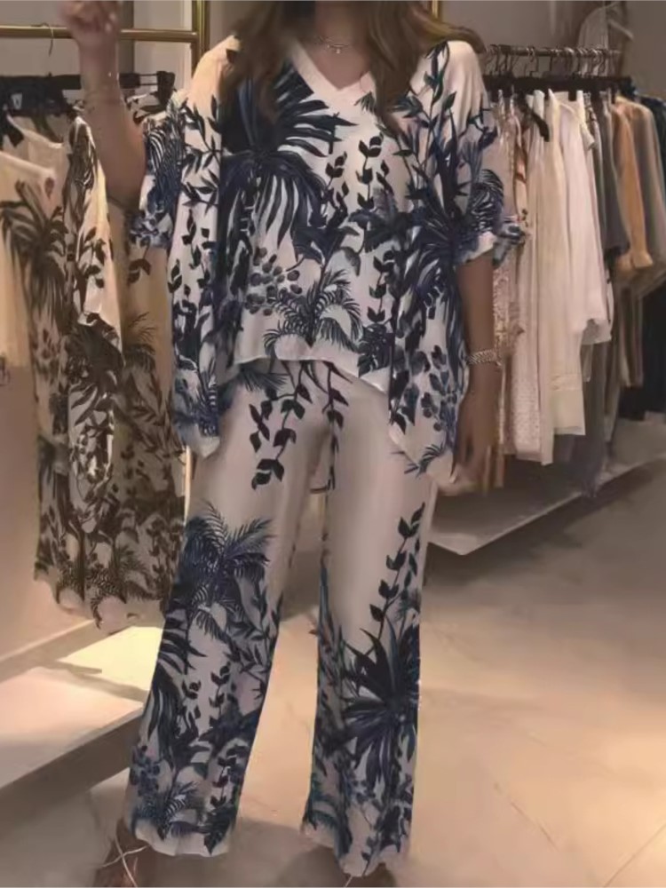 Elegant Two Piece Office Suit  - đánh giá và giá Romper Floral Print